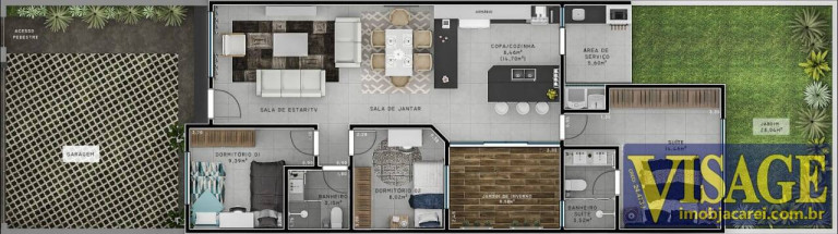 Imagem Casa com 3 Quartos à Venda, em Pq. Dos Sinos - Jacareí Imagem Casa com 3 Quartos à Venda, em Pq. Dos Sinos - Jacareí