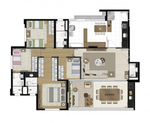 Imagem Apartamento com 4 Quartos à Venda, 134 m² em Mooca - São Paulo