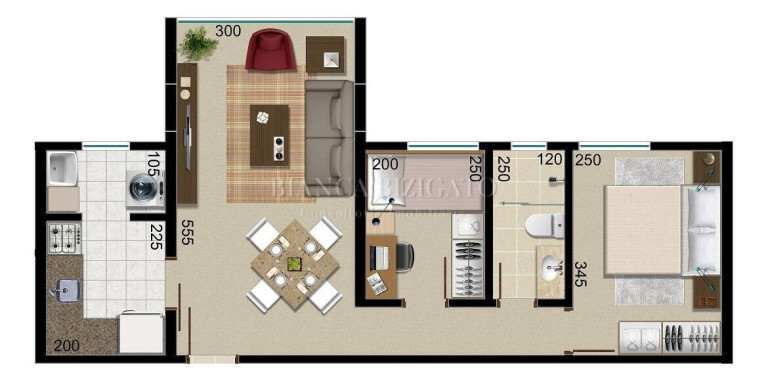 Imagem Apartamento com 2 Quartos à Venda, 51 m² em Boa Vista - Curitiba Imagem Apartamento com 2 Quartos à Venda, 51 m² em Boa Vista - Curitiba