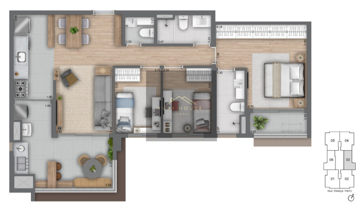 Imagem Imóvel com 3 Quartos à Venda, 93 m² em Vila Mariana - São Paulo