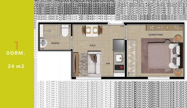 Imagem Apartamento com 1 Quarto à Venda, 24 m² em Barra Funda - São Paulo Imagem Apartamento com 1 Quarto à Venda, 24 m² em Barra Funda - São Paulo