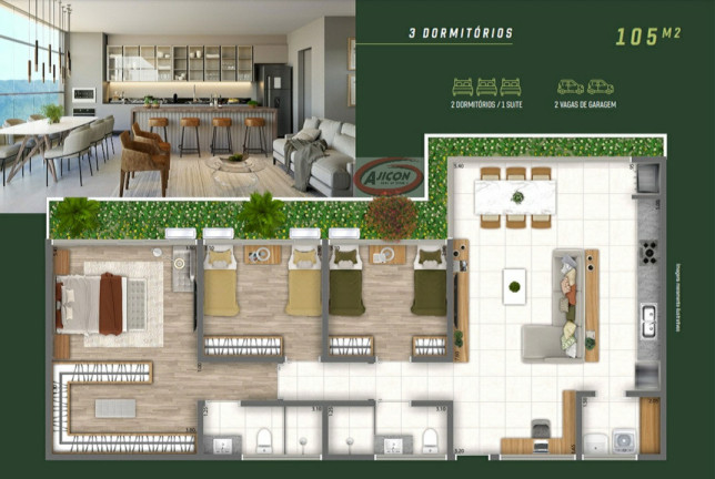 Imagem Apartamento com 1 Quarto à Venda, 80 m² em Jardim Carolina - Ubatuba