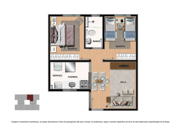 Imagem Apartamento com 2 Quartos à Venda,  em Ribeirão Do Lipa - Cuiabá
