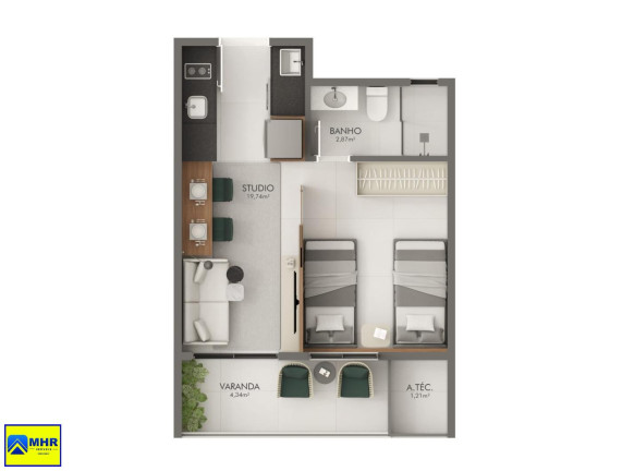 Imagem Imóvel com 2 Quartos à Venda, 65 m² em Jardim Da Penha - Vitória Imagem Imóvel com 2 Quartos à Venda, 65 m² em Jardim Da Penha - Vitória
