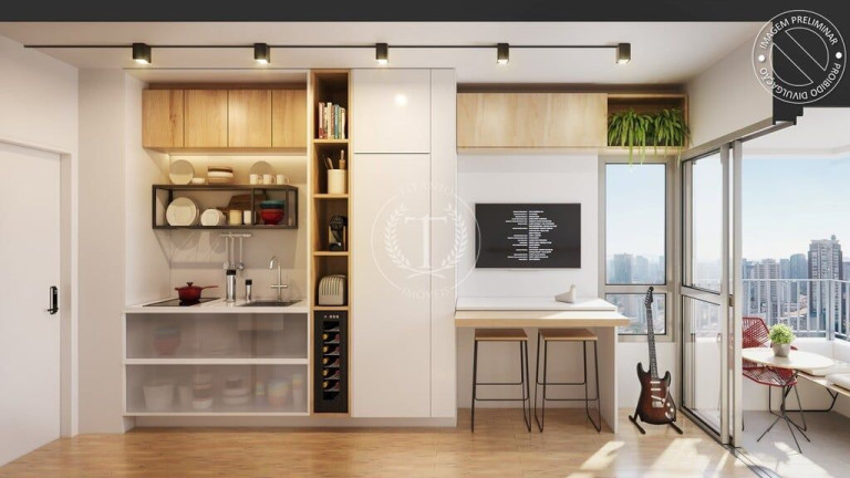 Imagem Apartamento com 1 Quarto à Venda, 20 m² em Brooklin Paulista - São Paulo