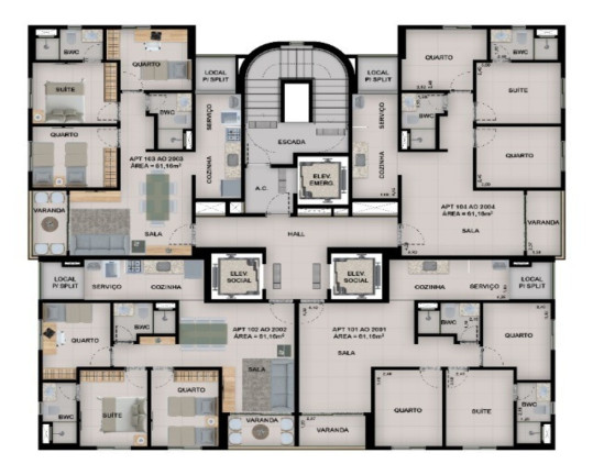 Imagem Imóvel com 3 Quartos à Venda, 61 m² em Cordeiro - Recife