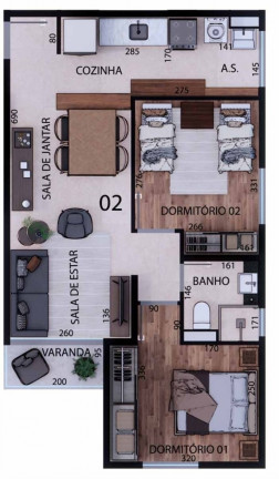 Imagem Apartamento com 2 Quartos à Venda, 5.096 m² em Residencial Nova Era - Valinhos
