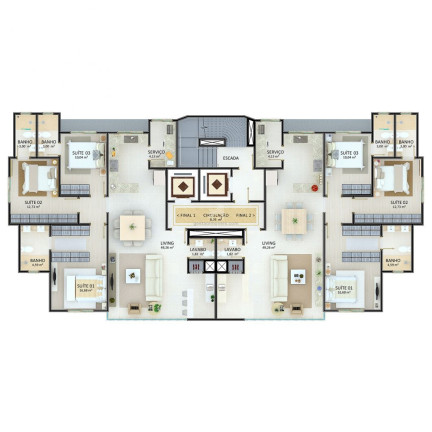 Imagem Apartamento com 3 Quartos à Venda, 120 m² em Centro - Balneário Camboriú