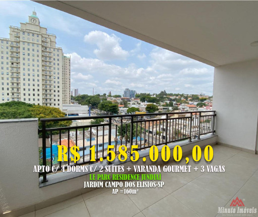 Apartamento com 4 Quartos à Venda, 160 m² em Jardim Ana Maria - Jundiaí