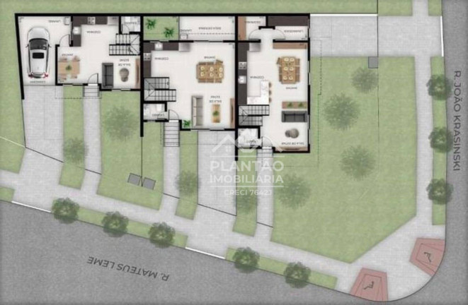 Imagem Sobrado com 3 Quartos à Venda, 157 m² em Abranches - Curitiba Imagem Sobrado com 3 Quartos à Venda, 157 m² em Abranches - Curitiba