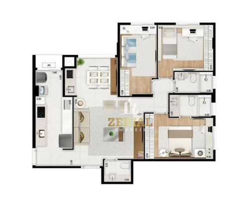 Imagem Apartamento com 3 Quartos à Venda, 86 m² em Santo Antônio - São Caetano Do Sul