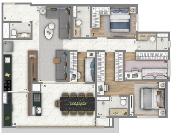 Imagem Apartamento com 3 Quartos à Venda, 100 m² em Tatuapé - São Paulo
