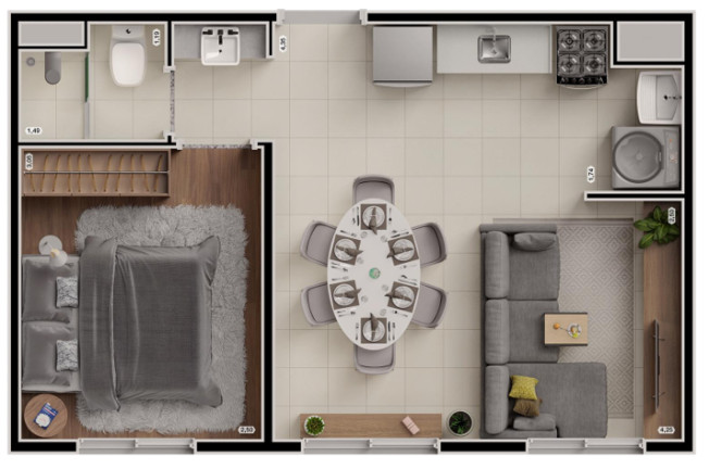 Imagem Apartamento com 2 Quartos à Venda, 33 m² em Jardim Bonfiglioli - São Paulo Imagem Apartamento com 2 Quartos à Venda, 33 m² em Jardim Bonfiglioli - São Paulo