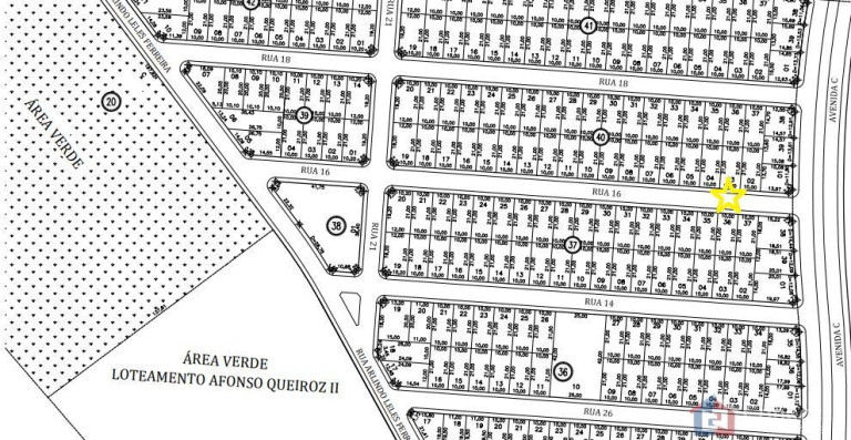 Terreno à Venda, 210 m² em Afonso Queiroz - Patos De Minas