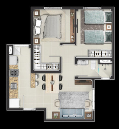 Imagem Apartamento com 2 Quartos à Venda, 46 m² em Lagos De Shanadu - Indaiatuba Imagem Apartamento com 2 Quartos à Venda, 46 m² em Lagos De Shanadu - Indaiatuba
