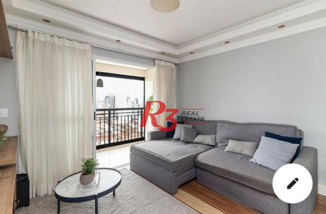Apartamento com 3 Quartos para Alugar, 80 m² em Gonzaga - Santos