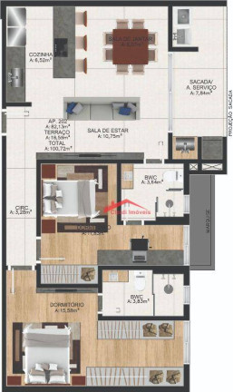 Imagem Apartamento com 2 Quartos à Venda, 82 m² em Saguaçu - Joinville Imagem Apartamento com 2 Quartos à Venda, 82 m² em Saguaçu - Joinville