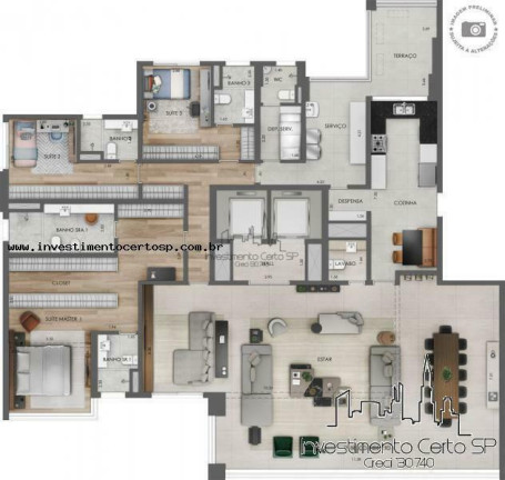 Imagem Apartamento com 4 Quartos à Venda, 280 m² em Moema - São Paulo