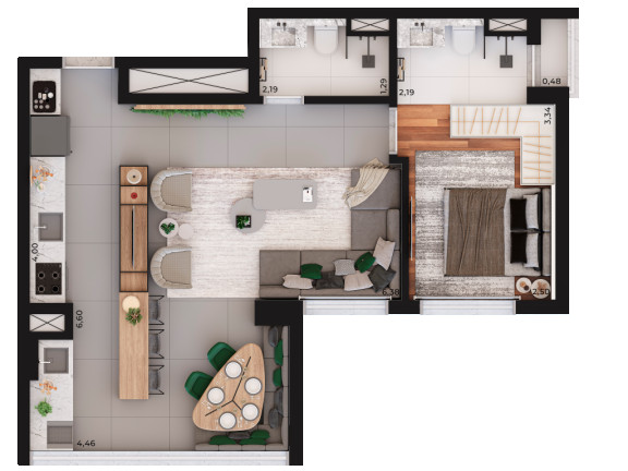 Imagem Apartamento com 2 Quartos à Venda, 56 m² em Perdizes - São Paulo