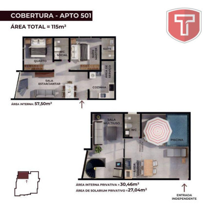 Imagem Apartamento com 2 Quartos à Venda, 57 m² em Praia Formosa - Cabedelo