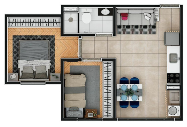 Imagem Apartamento com 1 Quarto à Venda, 38 m² em Jardim Vitápolis - Itapevi Imagem Apartamento com 1 Quarto à Venda, 38 m² em Jardim Vitápolis - Itapevi
