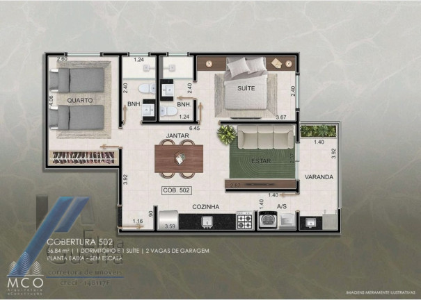 Imagem Apartamento com 2 Quartos à Venda, 63 m² em Centro - Ubatuba