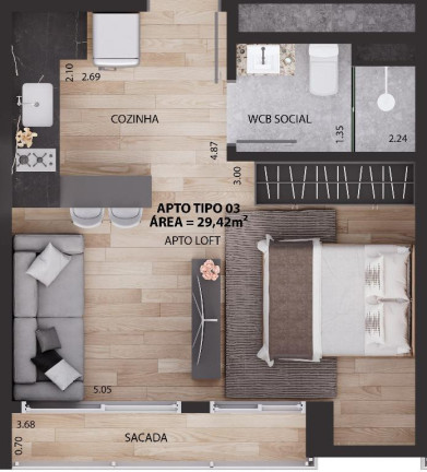 Imagem Apartamento com 1 Quarto à Venda, 29 m² em Tambauzinho - João Pessoa Imagem Apartamento com 1 Quarto à Venda, 29 m² em Tambauzinho - João Pessoa