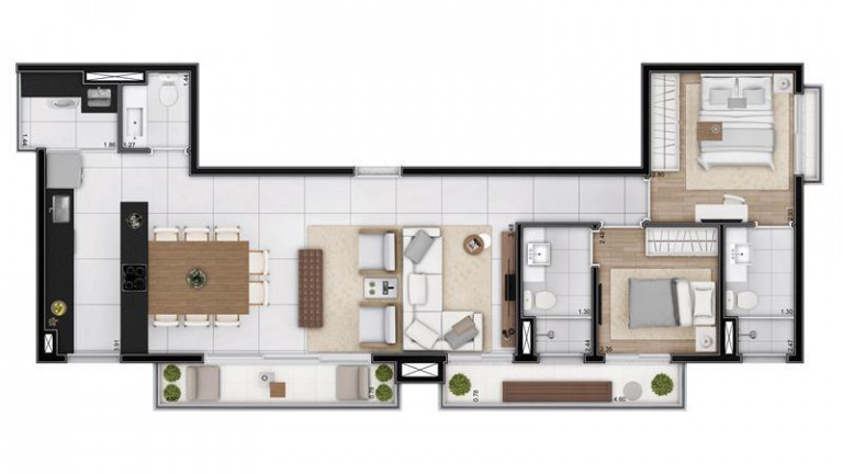 Imagem Apartamento com 3 Quartos à Venda, 81 m² em Conceição - São Paulo
