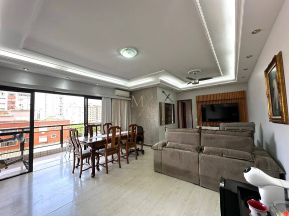Apartamento com 3 Quartos à Venda, 140 m² em Campo Grande - Santos