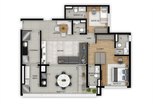 Imagem Apartamento com 4 Quartos à Venda, 144 m² em Tatuapé - São Paulo