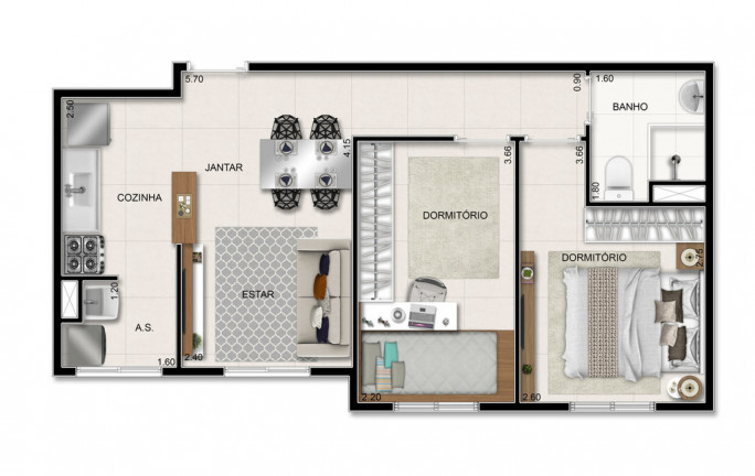 Imagem Apartamento com 2 Quartos à Venda, 43 m² em Cooperativa - São Bernardo Do Campo Imagem Apartamento com 2 Quartos à Venda, 43 m² em Cooperativa - São Bernardo Do Campo