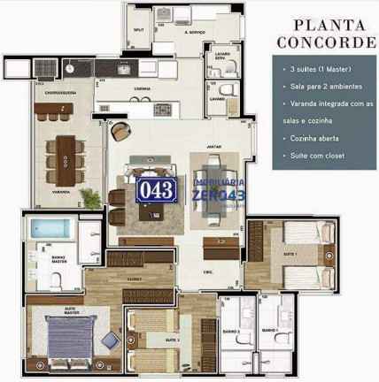 Imagem Apartamento com 3 Quartos à Venda, 131 m² em Gleba Fazenda Palhano - Londrina Imagem Apartamento com 3 Quartos à Venda, 131 m² em Gleba Fazenda Palhano - Londrina
