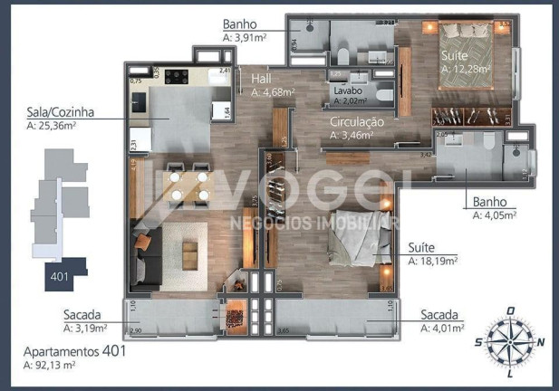 Imagem Apartamento com 2 Quartos à Venda, 67 m² em Moura - Gramado Imagem Apartamento com 2 Quartos à Venda, 67 m² em Moura - Gramado