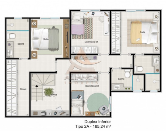 Imagem Apartamento com 4 Quartos à Venda, 165 m² em Bonfim Paulista - Ribeirão Preto