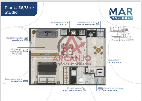 Imagem Apartamento com 2 Quartos à Venda, 76 m² em Toninhas - Ubatuba Imagem Apartamento com 2 Quartos à Venda, 76 m² em Toninhas - Ubatuba