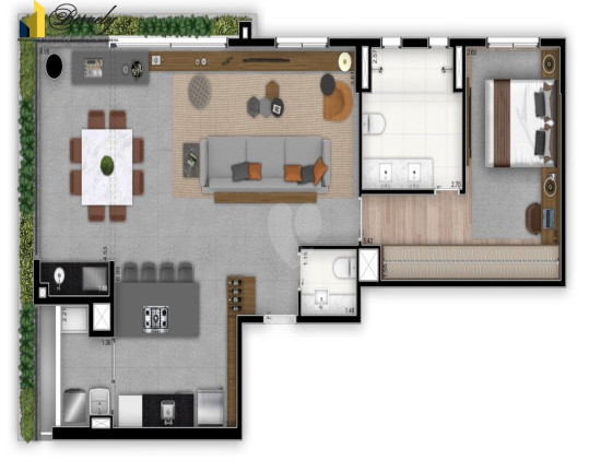 Imagem Apartamento com 2 Quartos à Venda, 90 m² em Cidade Monções - São Paulo Imagem Apartamento com 2 Quartos à Venda, 90 m² em Cidade Monções - São Paulo