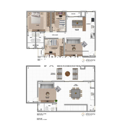 Imagem Apartamento com 3 Quartos à Venda, 75 m² em Centro - Pinhais Imagem Apartamento com 3 Quartos à Venda, 75 m² em Centro - Pinhais