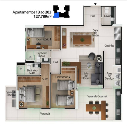 Imagem Apartamento com 3 Quartos à Venda, 128 m² em Centro - Mongagua Imagem Apartamento com 3 Quartos à Venda, 128 m² em Centro - Mongagua