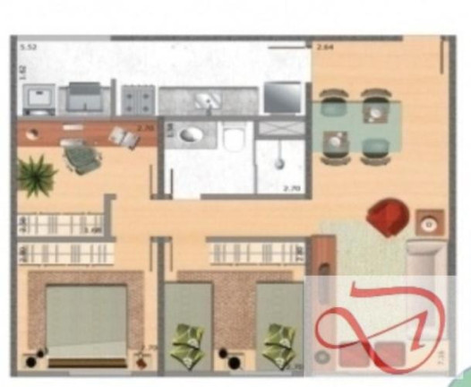 Imagem Apartamento com 3 Quartos à Venda, 63 m² em Jardim Utinga - Santo André