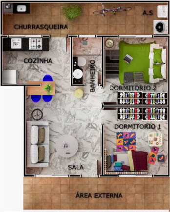 Imagem Sobrado com 2 Quartos à Venda, 49 m² em Vila Caicara - Praia Grande
