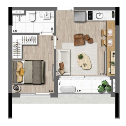Imagem Apartamento com 1 Quarto à Venda, 32 m² em Indianópolis - São Paulo Imagem Apartamento com 1 Quarto à Venda, 32 m² em Indianópolis - São Paulo