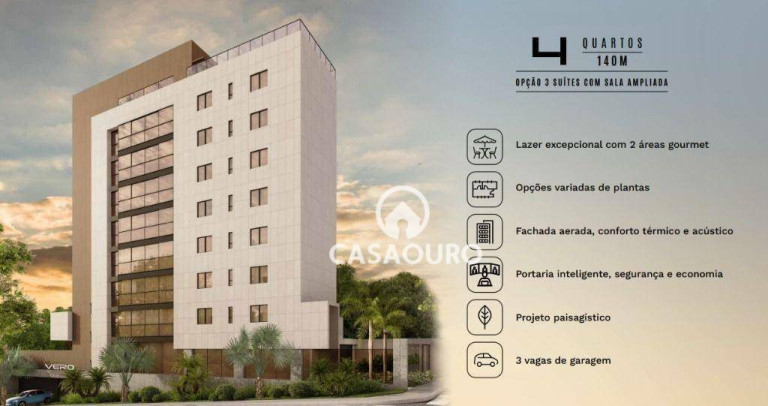 Imagem Apartamento com 3 Quartos à Venda, 140 m² em Santo Antônio - Belo Horizonte