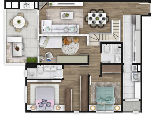 Imagem Cobertura com 4 Quartos à Venda, 211 m² em Bacacheri - Curitiba