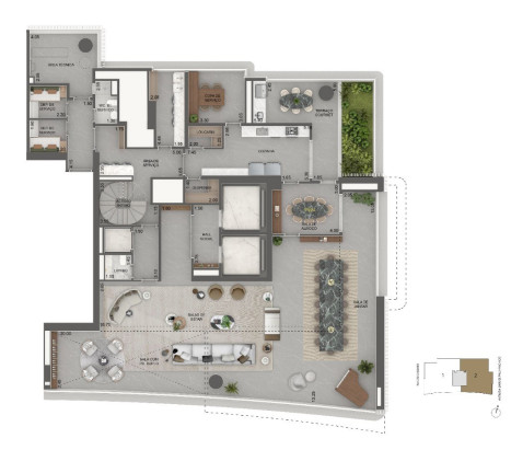 Imagem Apartamento com 4 Quartos à Venda, 464 m² em Jardim Guedala - São Paulo Imagem Apartamento com 4 Quartos à Venda, 464 m² em Jardim Guedala - São Paulo