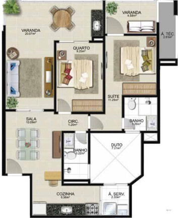 Imagem Apartamento com 2 Quartos à Venda, 85 m² em Enseada Azul - Guarapari