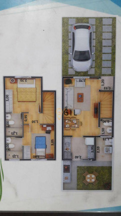 Imagem Sobrado com 2 Quartos à Venda, 68 m² em Jardim Colônia - Jacareí