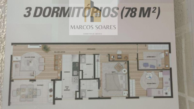 Imagem Apartamento com 3 Quartos à Venda, 78 m² em Novo Osasco - Osasco