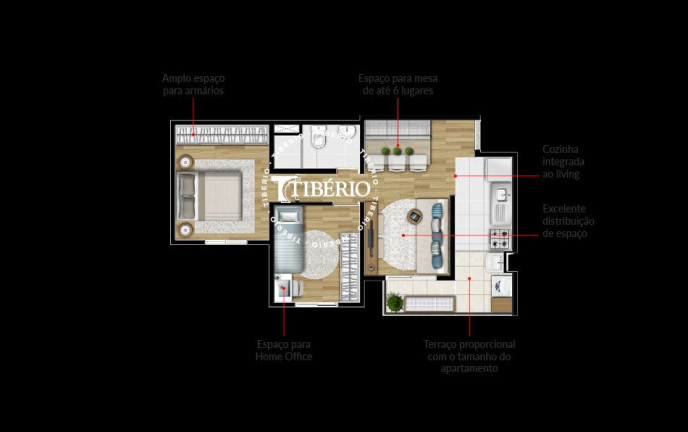 Apartamento com 3 Quartos à Venda, 59 m² em Campestre - Santo André
