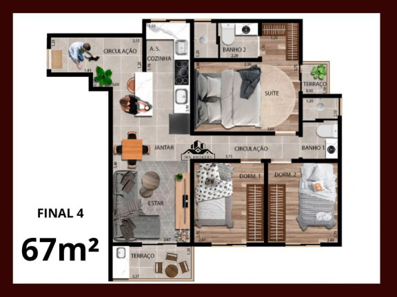 Imagem Apartamento com 2 Quartos à Venda, 52 m² em Jardim Santo Antônio - Santo André Imagem Apartamento com 2 Quartos à Venda, 52 m² em Jardim Santo Antônio - Santo André