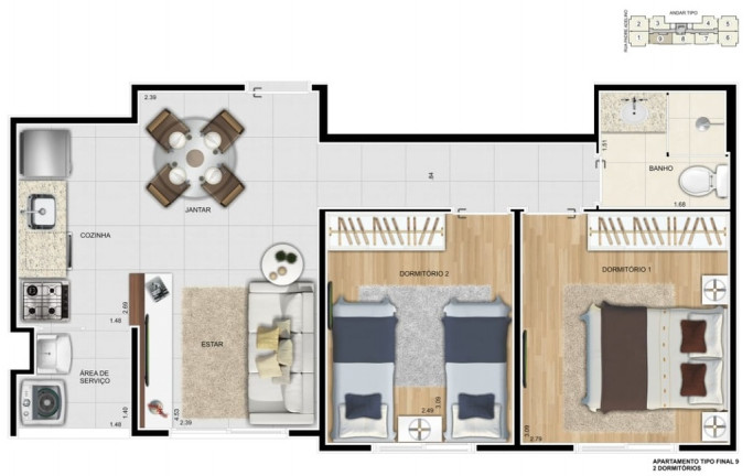 Imagem Apartamento com 2 Quartos à Venda, 44 m² em Quarta Parada - São Paulo Imagem Apartamento com 2 Quartos à Venda, 44 m² em Quarta Parada - São Paulo